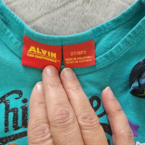 Vintage Chipette Size 2T Ruffle Hem Shirt - Picture 2 of 4